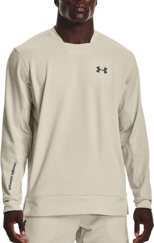 UAA-Y5 (Mens armour terry crew stone/pitch gray) 42294247