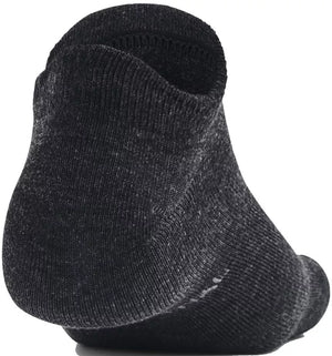 UAA-F10 (Under armour unisex essentials no show 3 pack socks black/pitch gray) 8239869 UNDER ARMOUR