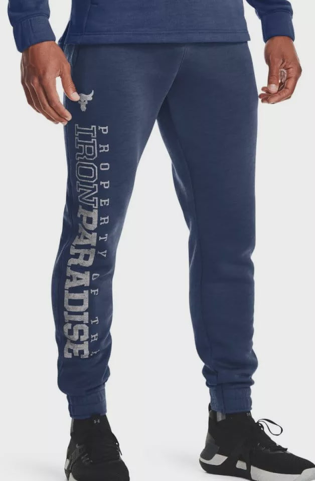 UAA-Z3 (Mens project rock charged cotton fleece jogger indigo/halo gray) 102195217