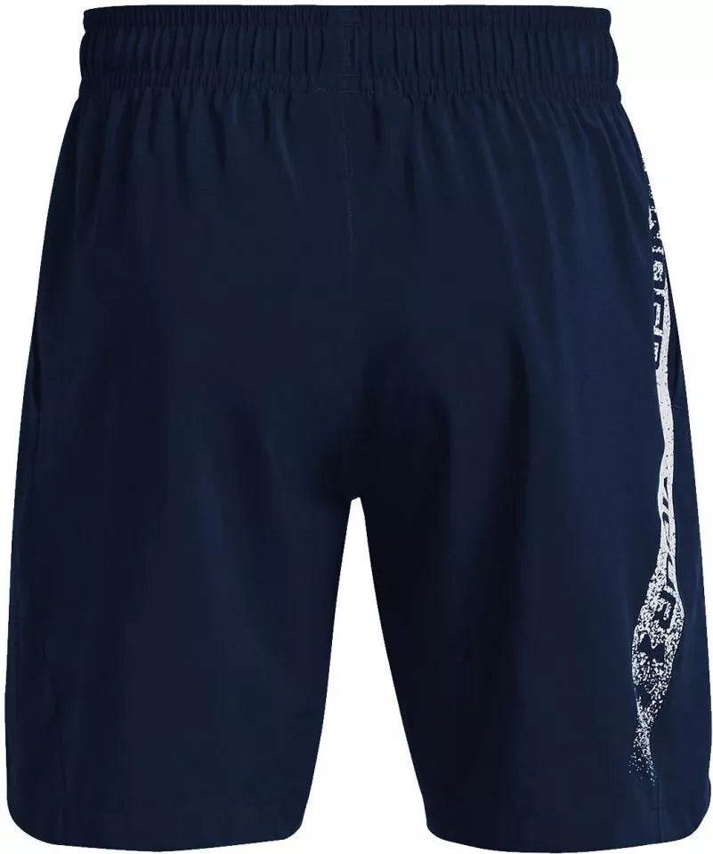 UAA-Y8 (Under armour mens woven graphic shorts academy/white) 122292173