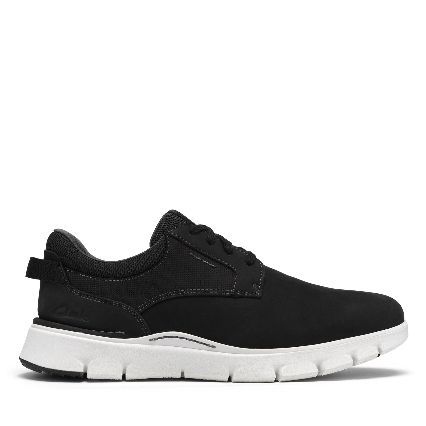 CL-A (Clarks mens step365 plain black nubuck shoes) 72697748