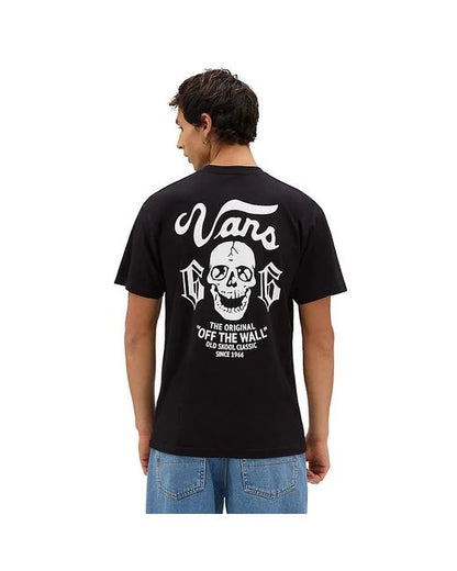 VA-N (Vans old skool skull short sleeve tee black) 112393478