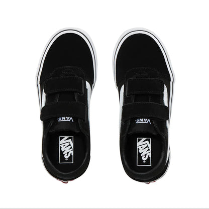 V-H14 (Vans ward velcro suede/canvas black/white) 122294432 VANS