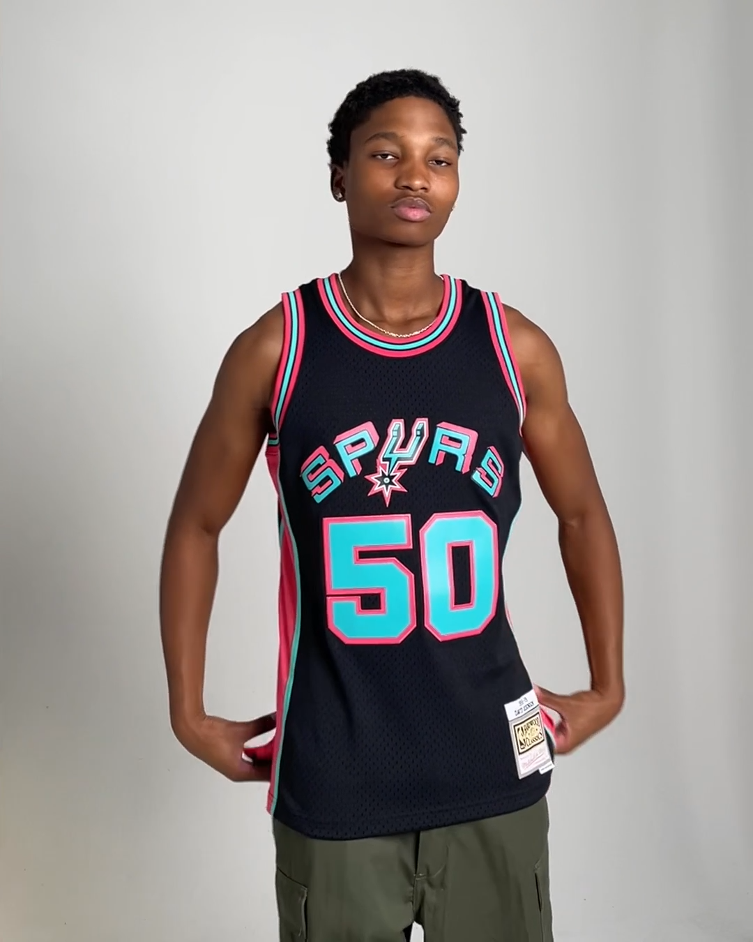 MNA-X34 (Mitchell and ness swingman jersey city 98-99 robi black) 22499130