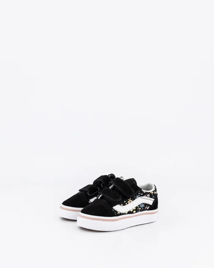 V-J15 (Vans toddler old skool velcro floral black/multi) 12493992