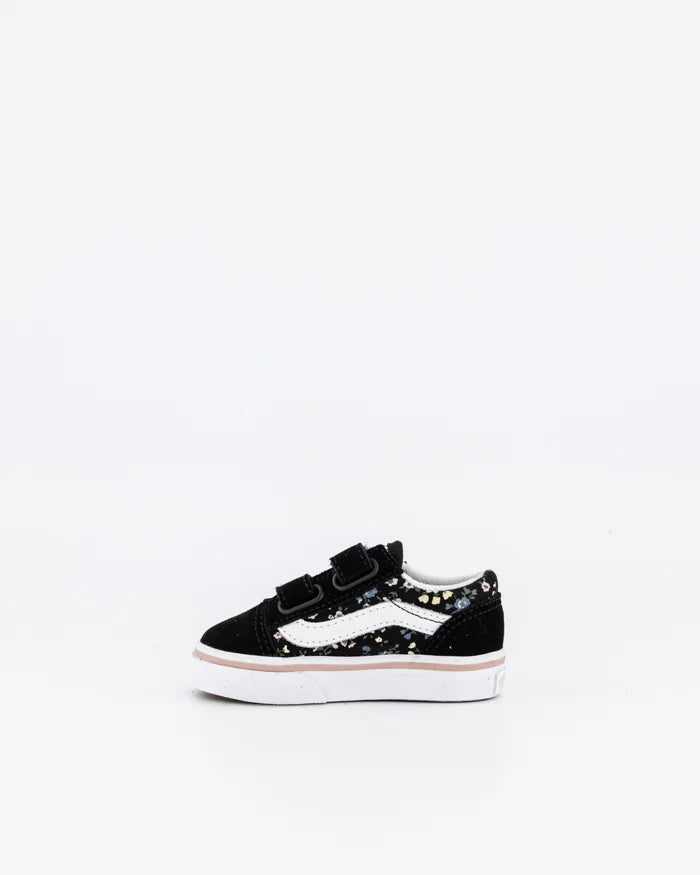 V-J15 (Vans toddler old skool velcro floral black/multi) 12493992