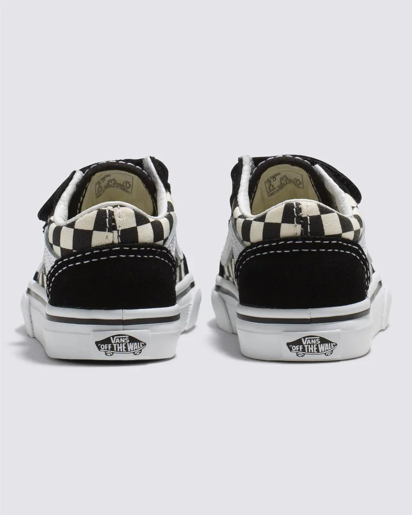 V-V14 (Vans old skool velcro primary check black/white) 72393549 VANS