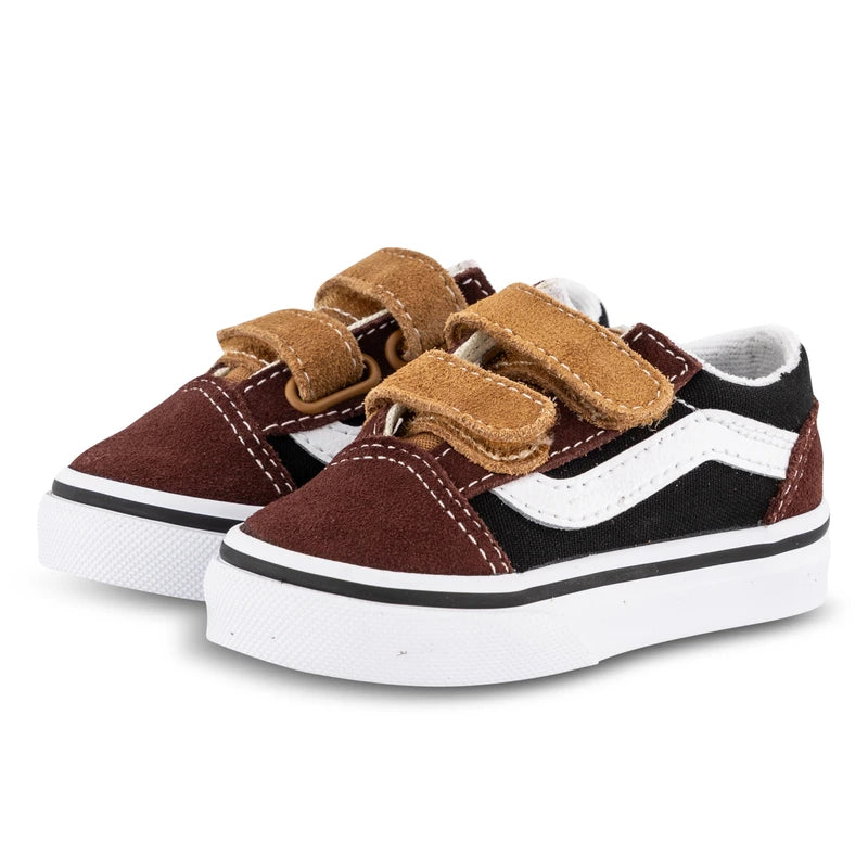 V-P15 (Vans toddler old skool velcro color black black/brown) 32493992