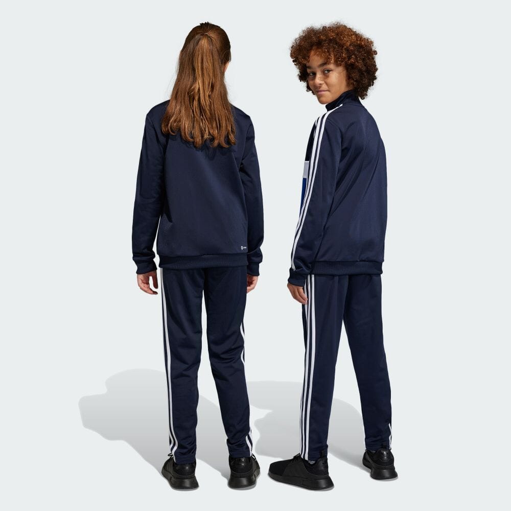 AA-W20 (Adidas essentials 3-stripes tiberio tracksuit legend ink/semilucid blue/white) ADIDAS