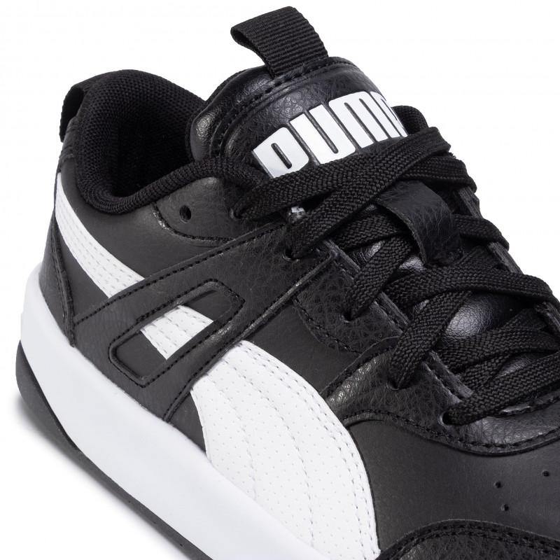 P-W38 (Puma backcourt sl jr puma black/white) 102094000 - Otahuhu Shoes