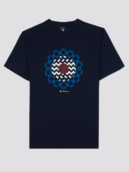 BSA-F (Op art tee dark navy) 112093041 - Otahuhu Shoes