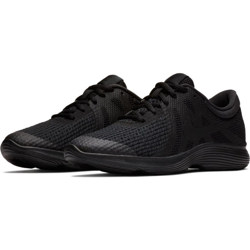 N-C102 (NIKE REVOLUTION 4 GS BLK/BLK) 11894348 - Otahuhu Shoes