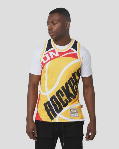 MNA-N25 (Mitchell and ness blown out fashion jersey rockets black) 12394869