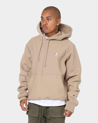 CA-O8 (Reverse weave small C hoodie country walnut) 62195652 - Otahuhu Shoes