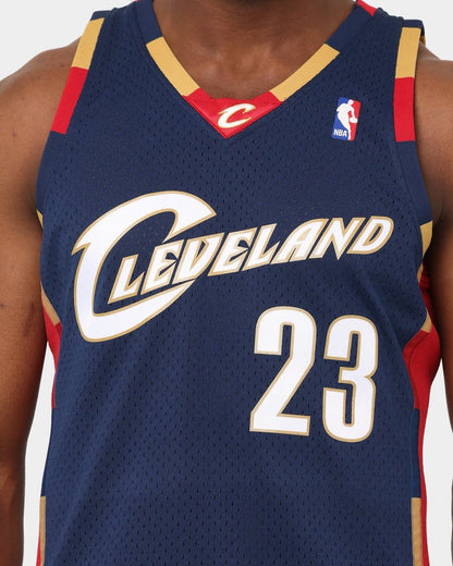 MNA-K15 (Swingman jersey cavs #23Lebron James 08-09 alt navy) 102198260 MITCHELL AND NESS