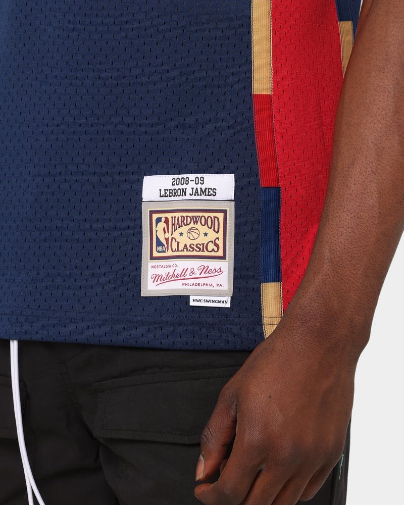 MNA-K15 (Swingman jersey cavs #23Lebron James 08-09 alt navy) 102198260 MITCHELL AND NESS