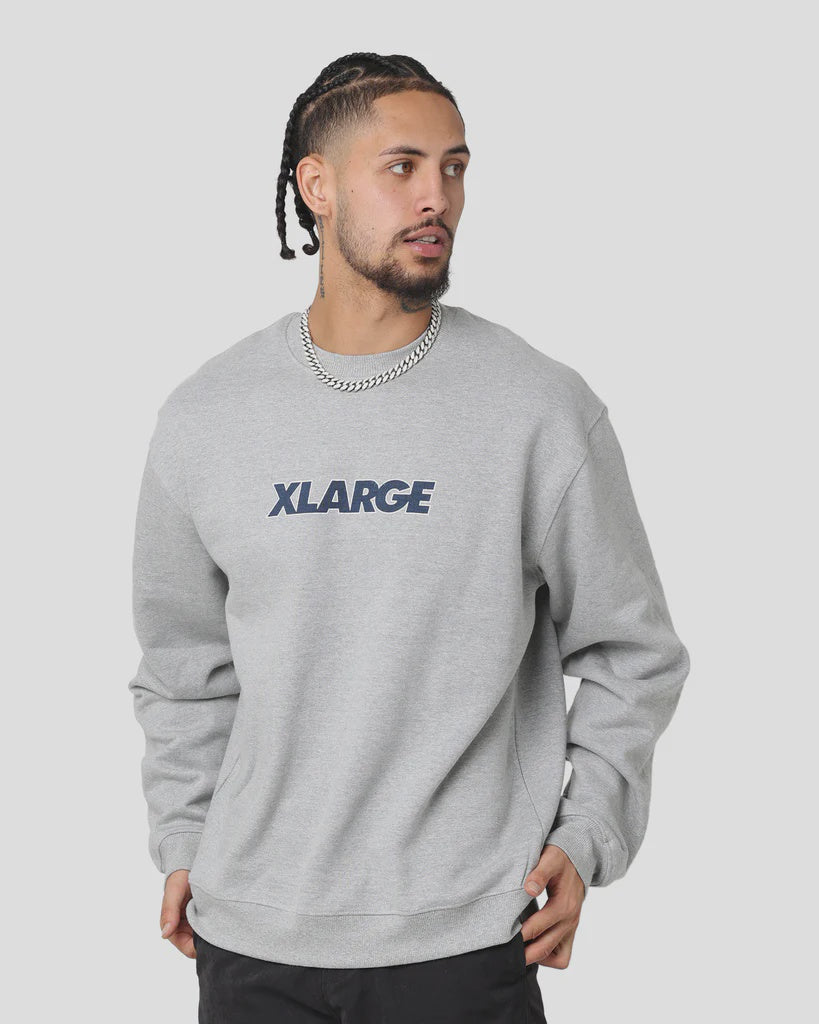 XLA-K (X-Large text logo crewneck grey marle) 92292500 X-LARGE