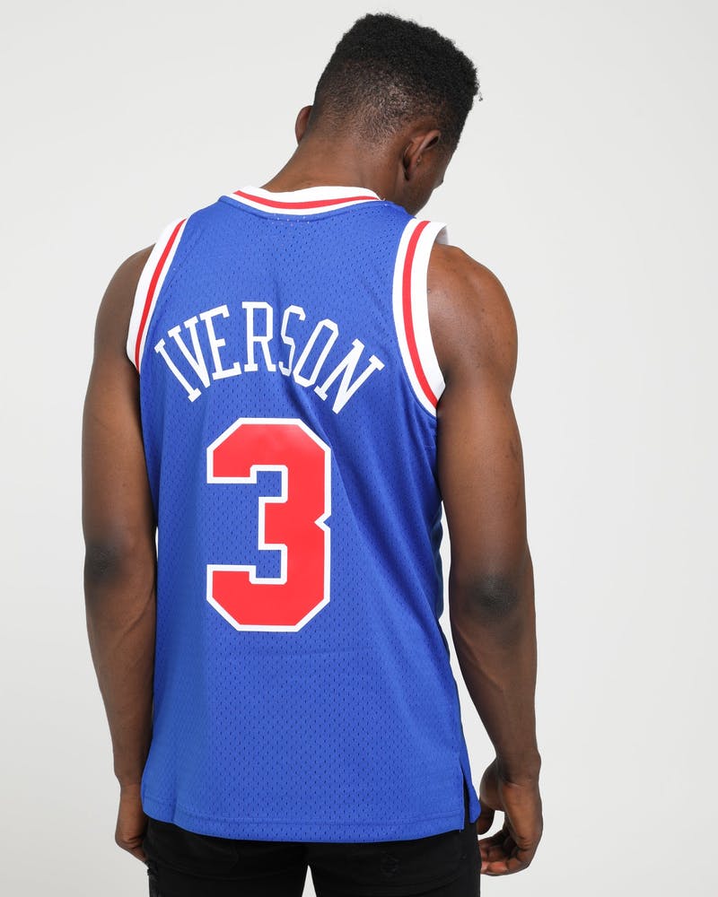 MNA-N6 (Swingman jersey #3 sixers iverson 96-97 road royal) 12298260 MITCHELL AND NESS