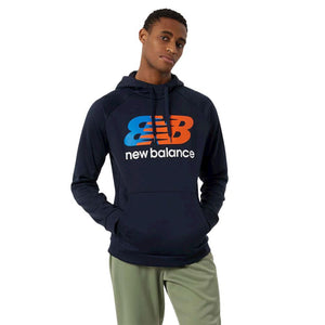 NBA-Z3 (New balance over the head fleece hoodie navy) 42293600 NEW BALANCE