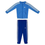 AA-X19 (Adidas 3-stripes essentials shiny tracksuit blue fusion/white) 32294095 ADIDAS