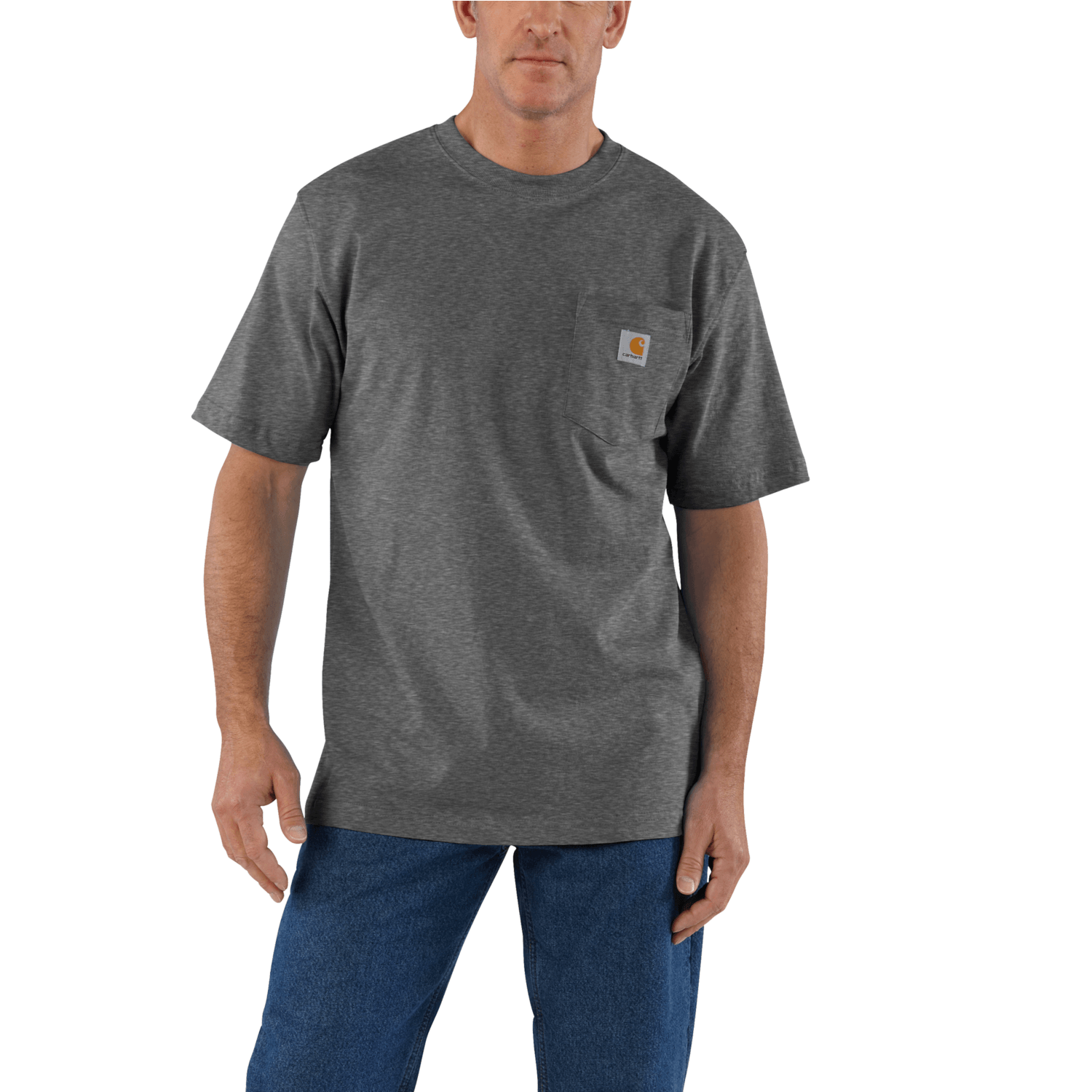 CHA-K (Carhartt workwear pocket t-shirt carbon heather) 72192088 - Otahuhu Shoes