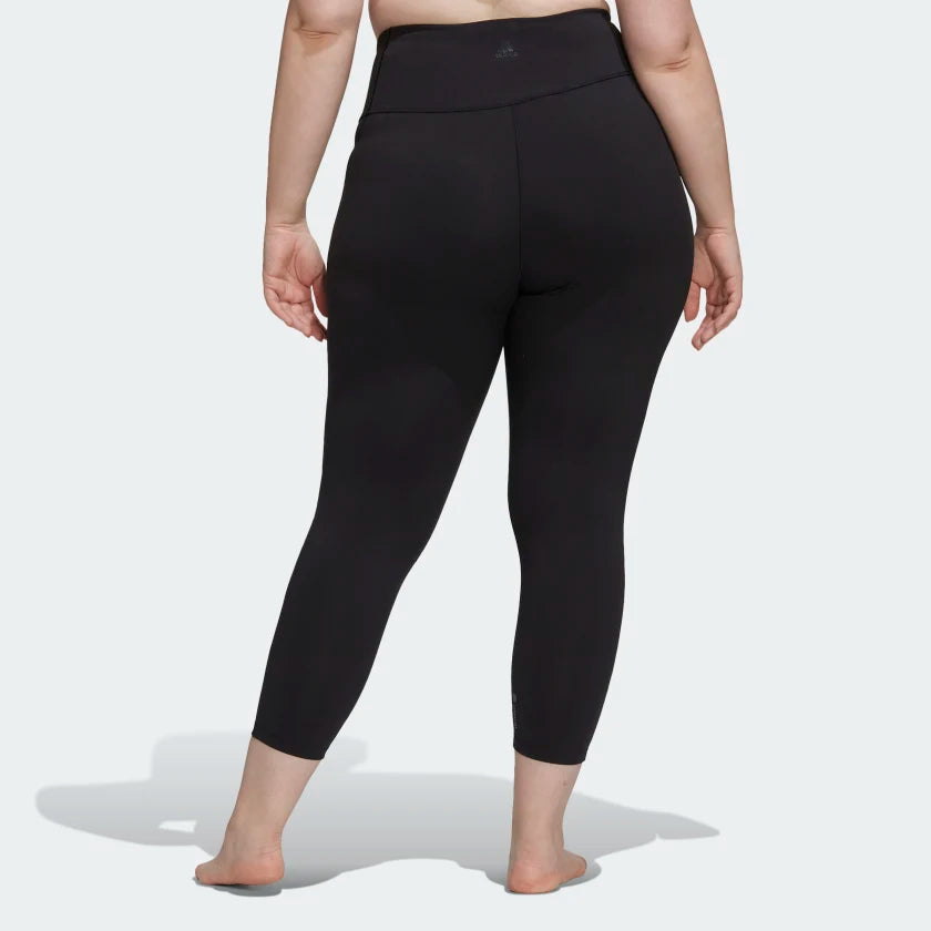 AA-Z17 (ADIDAS YOGA STUDIO 7/8 LEGGINGS (PLUS SIZE) Black) 12395115 ADIDAS