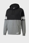 PA-H7 (Puma power colourblock hoodie black/heather grey) 72295000 PUMA