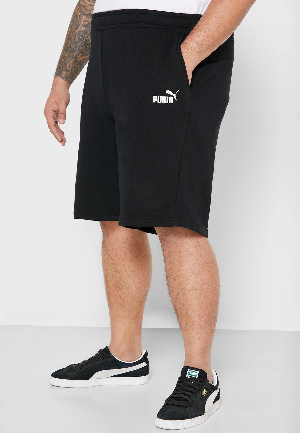 PA-I1 (ESS SWEAT BERMUDAS 10"TR BLK) 21993000 - Otahuhu Shoes