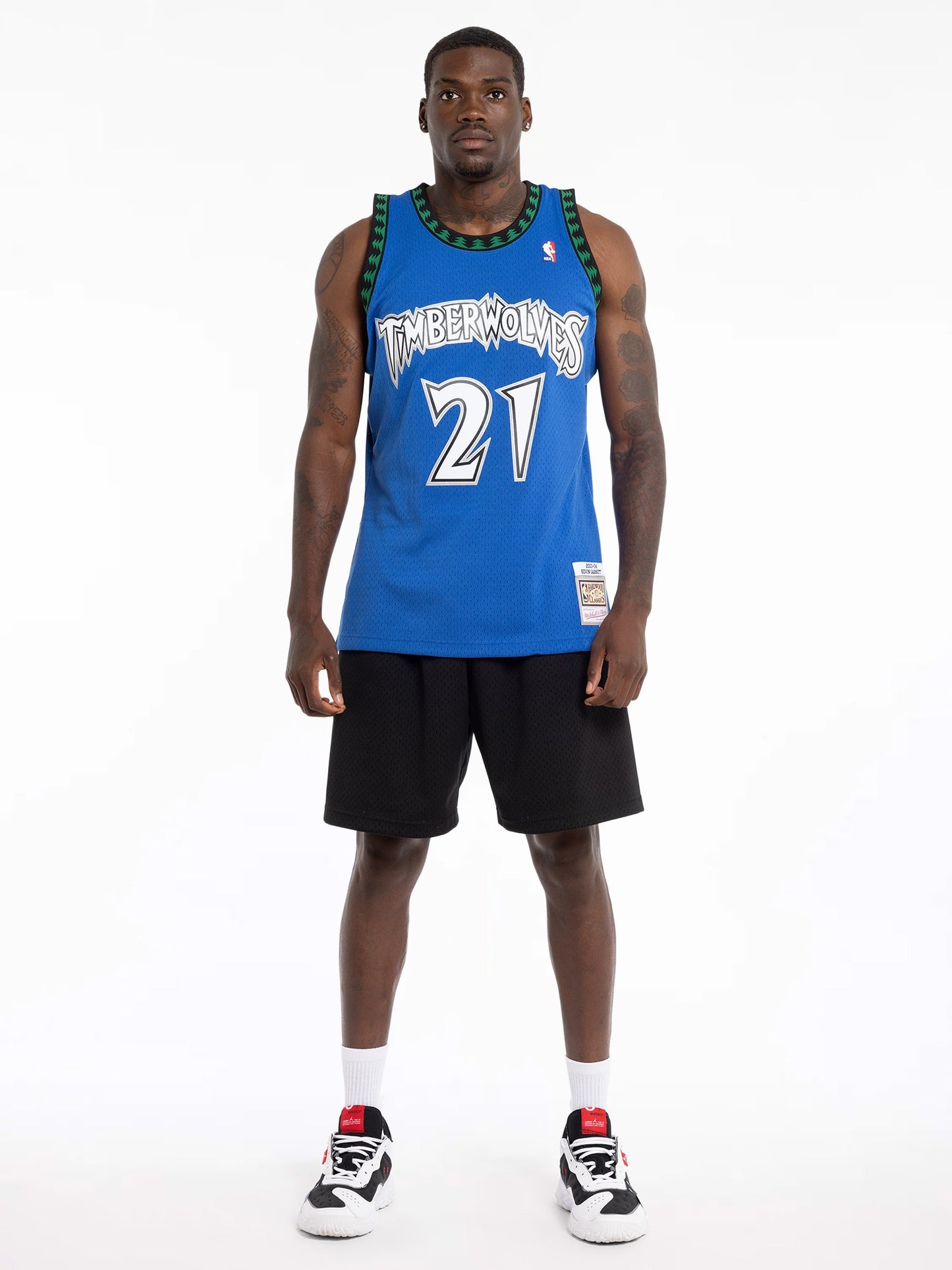 MNA-U34 (Mitchell and ness swingman jersey timberwolves garnet 03-04 road navy) 12498695