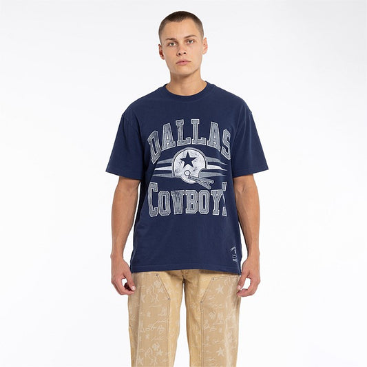 MNA-R24 (Mitchell and ness diamond tee cowboy navy) 12393478