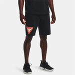 UAA-Q9 (Under armour mens project rock terry tri shorts black/ivory) 32293043 UNDER ARMOUR