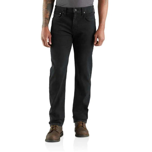 CHA-B4 (CHA-B4 (Carhartt rugged flex relaxed straight jeans dusty black) 12296052 CARHARTT