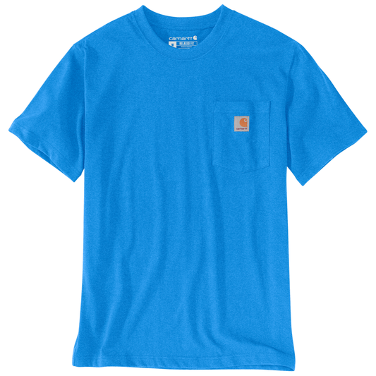 CHA-V5 (Carhartt relaxed fit heavyweight K87 pocket t-shirt marine blue heather) 32492471