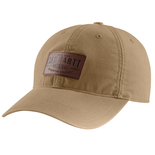 CHA-M1 (Carhartt rigby stretch fit leatherette patch cap dark khaki) 122192523 CARHARTT