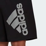 AA-U16 (Adidas big badge of sport shorts black/white) 112293070 ADIDAS