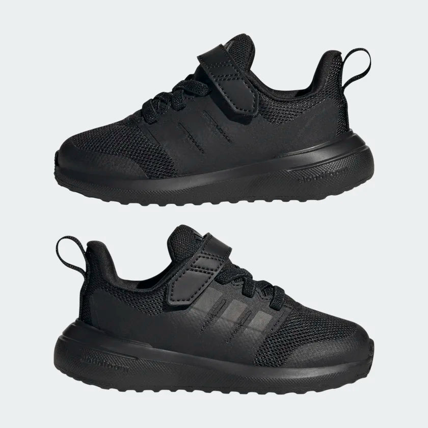 A-I65 (Adidas forta run 2.0 elastic lacetop strap shoes black/carbon) 22394095 ADIDAS