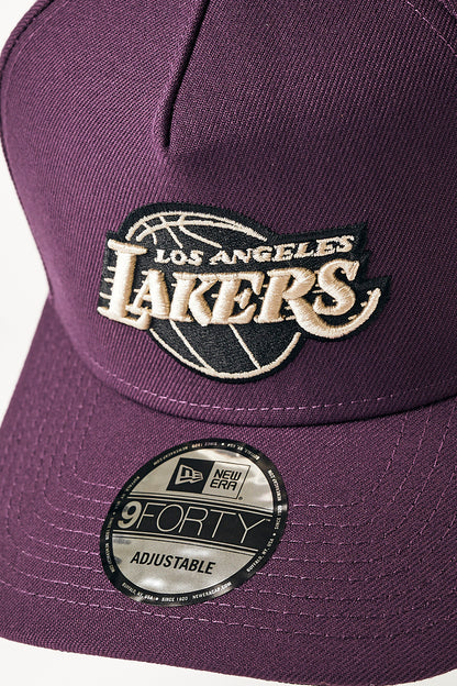 NEC-O31 (940AF La lakers Q421 plum black stn osfm) 122192450 NEW ERA