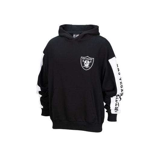 NEA-E2 (NE0247Q122 Oversize hoodie la raiders silver txt) 22295850 NEW ERA