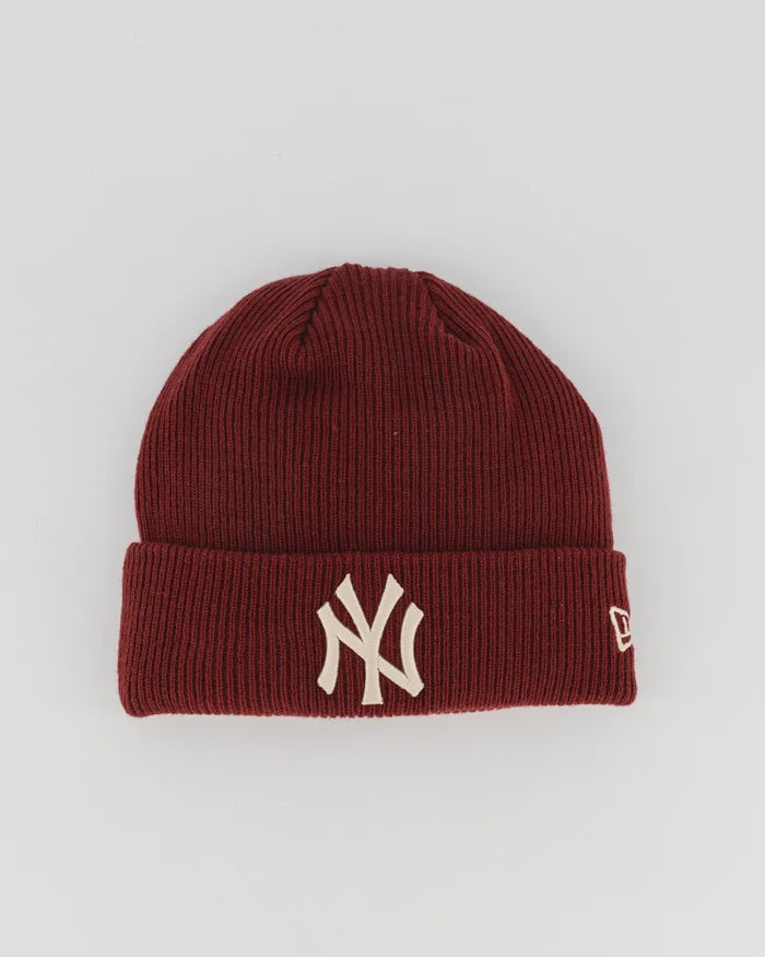 NEC-O36 (Knit thin new york yankees beanie Q222 cardinal/stone osfm) 52292450 NEW ERA