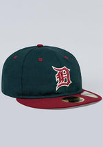 NEC-J37 (5950RC Detroit tigers Q222 dark green cardinal fitted hat) 52294000 NEW ERA
