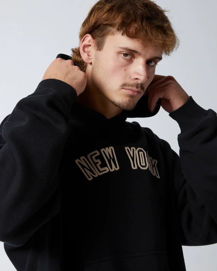 NEA-L3 (Oversize hoodie new york yankees chain stitch) 52295400 NEW ERA