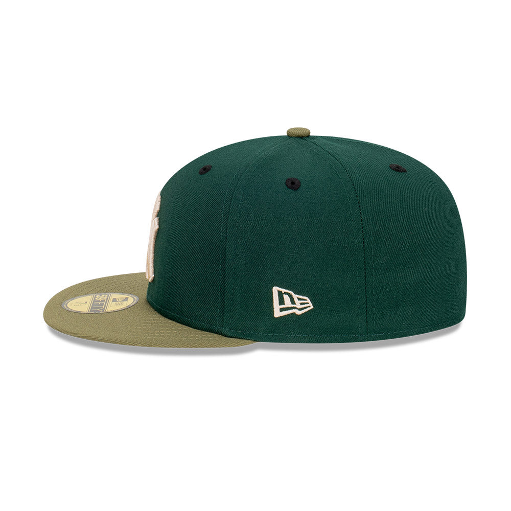 NEC-P40 (5950 New york yankees Q322 greens world series fitted hat) 8229400 NEW ERA