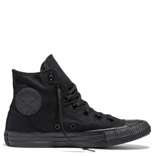 CT-P (CONVERSE CHUCK TAYLORS BLACK MONO HI) - Otahuhu Shoes