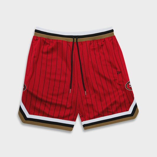 NEA-G8 (New era pinstripe cali mesh shorts san francisco 49ers official team colours) 122396500