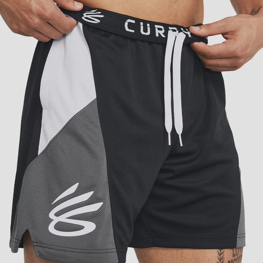 UAA-G12 (Under armour curry splash shorts black/castlerock/white) 22493043