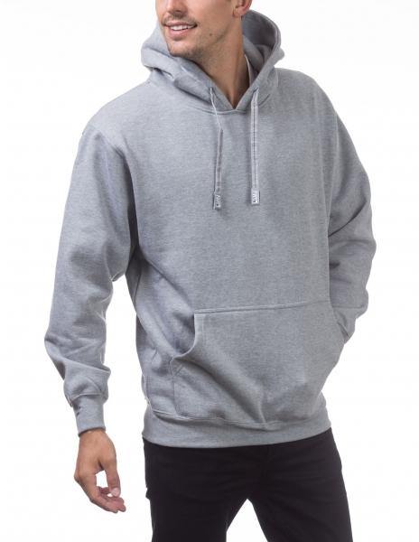 PC-O (Pro Club Men's Heavyweight Pullover Hoodie (13oz)- Heather Grey) - Otahuhu Shoes