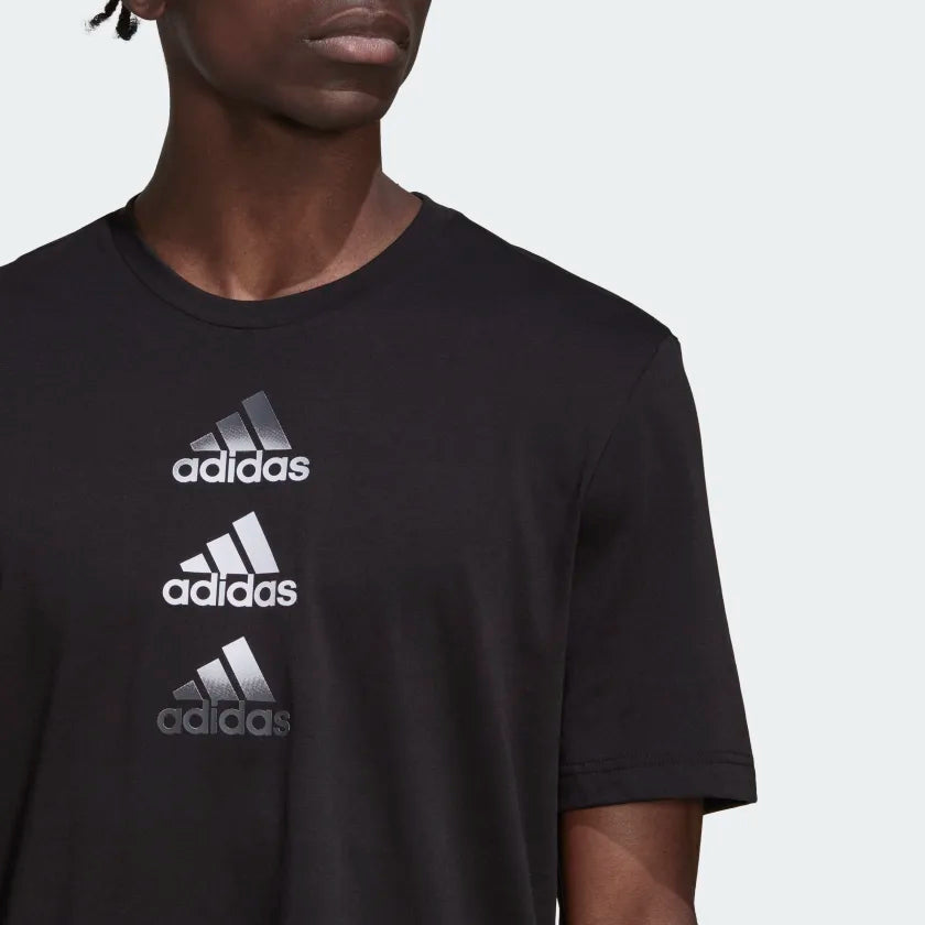 AA-Z16 (Adidas designed to move logo tee black) 112292560 ADIDAS