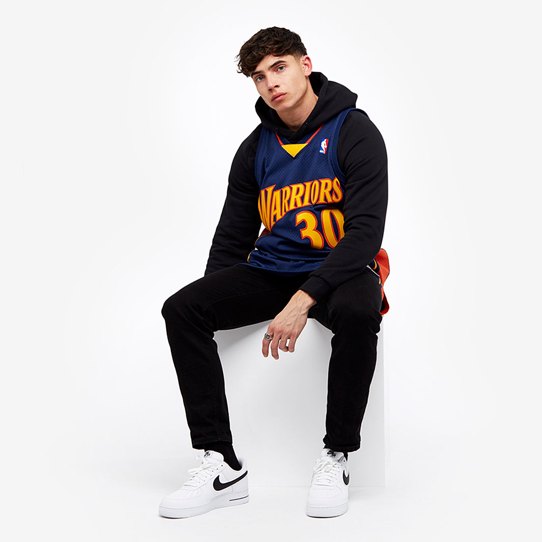 MNA-F (NBA SWING JERSEY WARRIORS #30  Stephen Curry ROAD 09-10 NAVY) 321098260 MITCHELL AND NESS