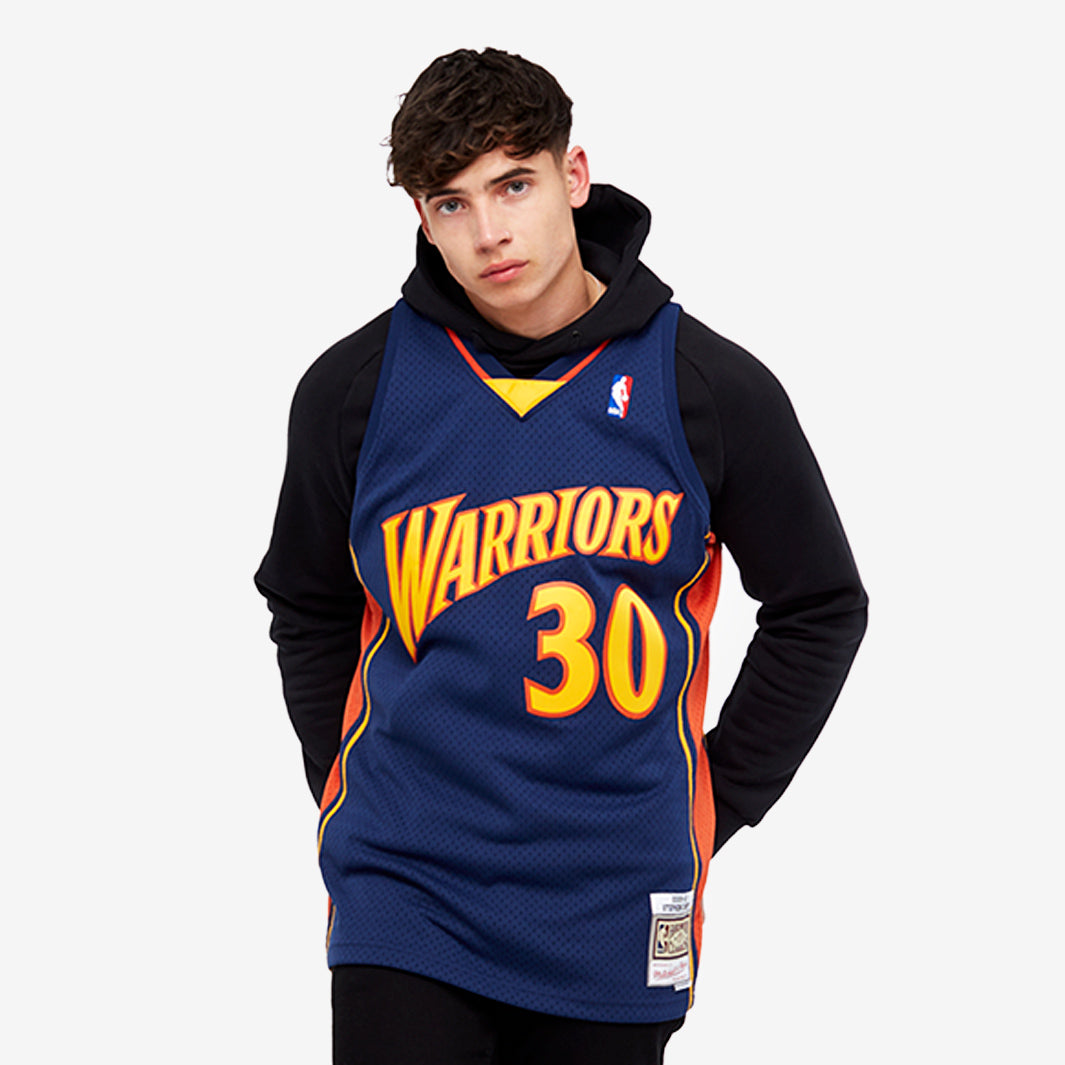 MNA-F (NBA SWING JERSEY WARRIORS #30  Stephen Curry ROAD 09-10 NAVY) 321098260 MITCHELL AND NESS