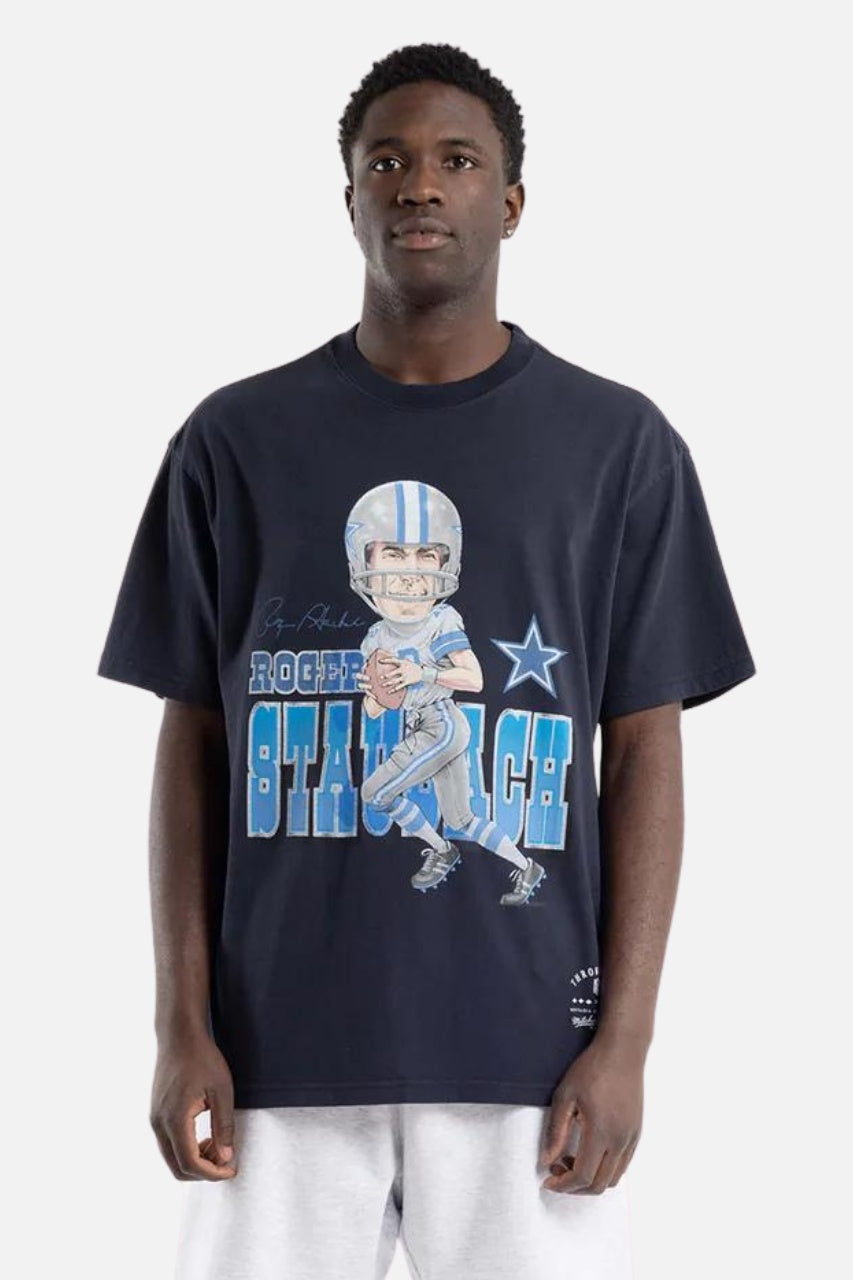 MNA-L25 (Mitchell and ness caricature tee roger vintage black) 12393478